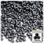 Plastic Beads, Tribead Opaque, 10mm, 1000-pc, Black
