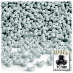 Plastic Beads, Tribead Opaque, 10mm, 1000-pc, Gray
