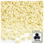 Plastic Beads, Tribead Opaque, 10mm, 1000-pc, Ivory
