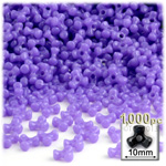 Plastic Beads, Tribead Opaque, 10mm, 1000-pc, Lavender Purple
