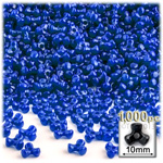 Plastic Beads, Tribead Opaque, 10mm, 1000-pc, Royal Blue
