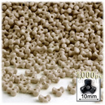 Plastic Beads, Tribead Opaque, 10mm, 1000-pc, Tan
