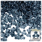 Plastic Beads, Tribead Transparent, 10mm, 1000-pc, Blue Jeans
