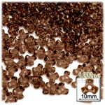 Plastic Beads, Tribead Transparent, 10mm, 1000-pc, Brown

