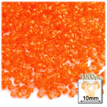 Plastic Beads, Tribead Transparent, 10mm, 1000-pc, Orange
