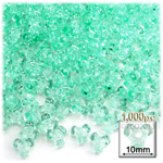 Plastic Beads, Tribead Transparent, 10mm, 1000-pc, Sea Mist
