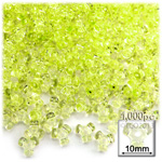 Plastic Beads, Tribead Transparent, 10mm, 1000-pc, Yellow
